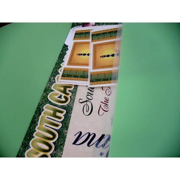 Scrapbook Paper 12x12 Stamping station, Current inc., Sandy Lion Travel 5 Lbs. - Picture 4 of 6